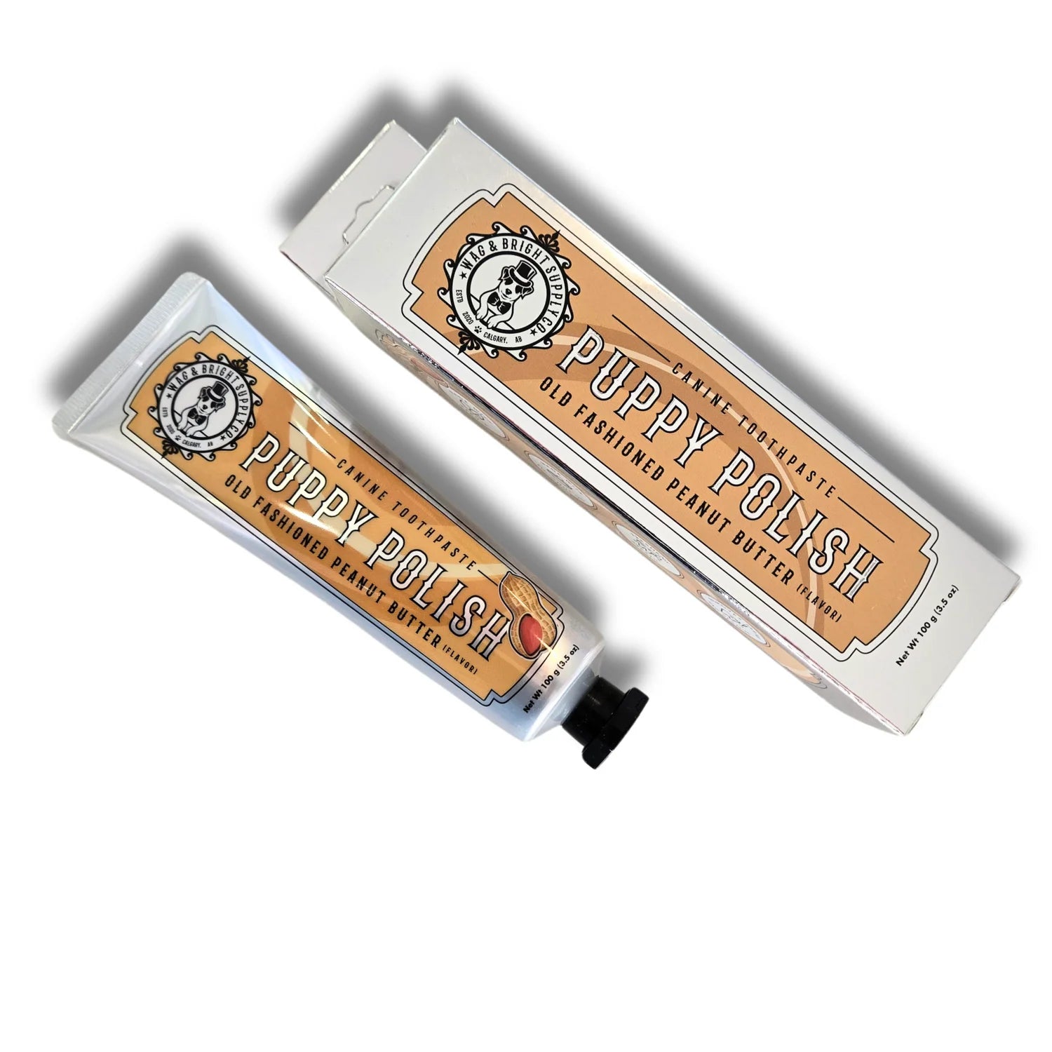 Wag & Bright Puppy Polish Toothpaste - Old Fashioned Peanut Butter Flavor