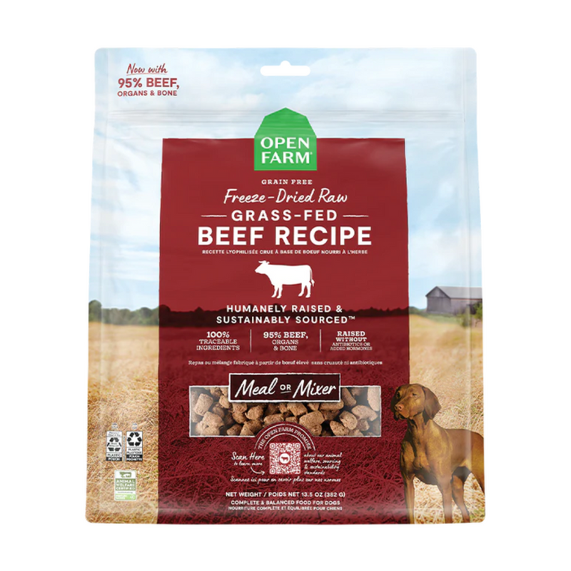 Open Farm - Grass-Fed Beef Freeze Dried Raw Dog Food