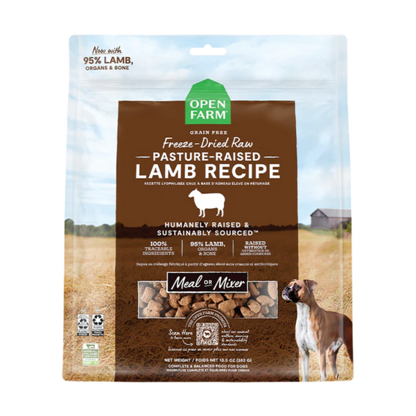 Open Farm - Pasture-Raised Lamb Freeze Dried Raw Dog Food