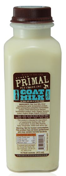 Primal Frozen Dog and Cat Milks - Goat Milk Enhanced Original