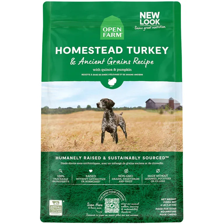 Open Farm Homestead Turkey & Ancient Grains Dry Dog Food