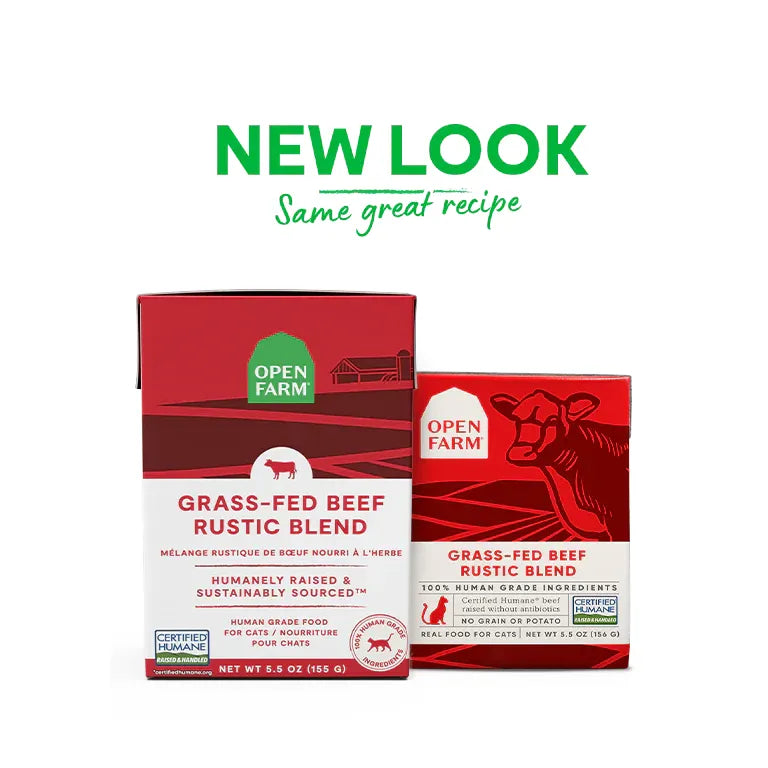 Open Farm Grass-Fed Beef Rustic Blend Wet Cat Food