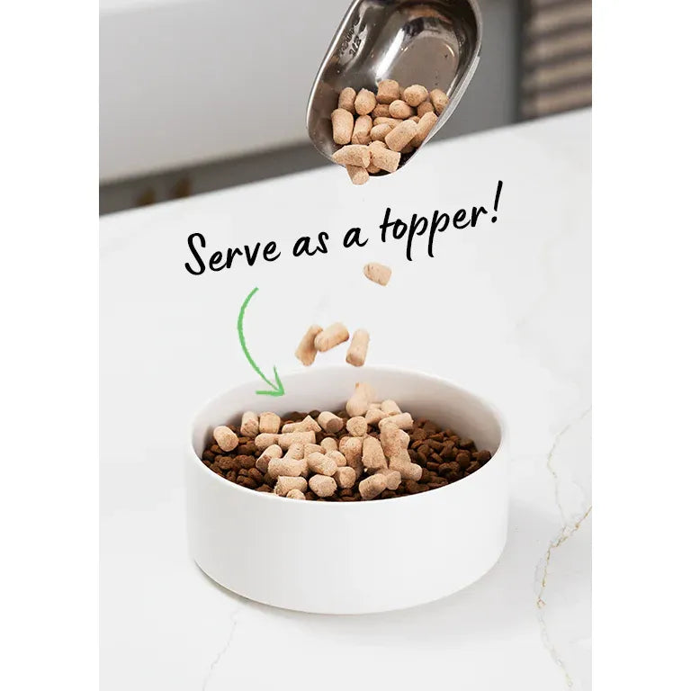 Garniture de repas cru lyophilisée au bœuf nourri à l'herbe Open Farm GoodBowl pour chiens