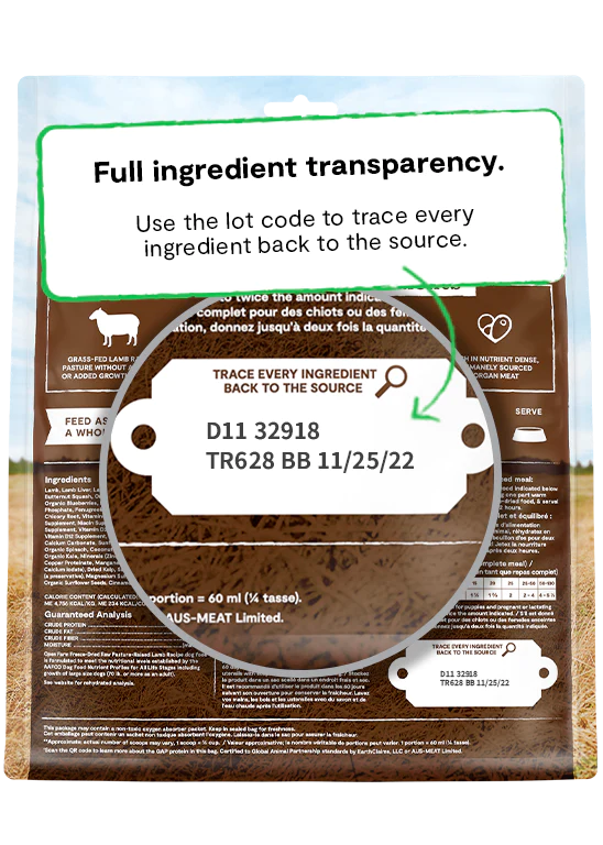 Open Farm - Pasture-Raised Lamb Freeze Dried Raw Dog Food