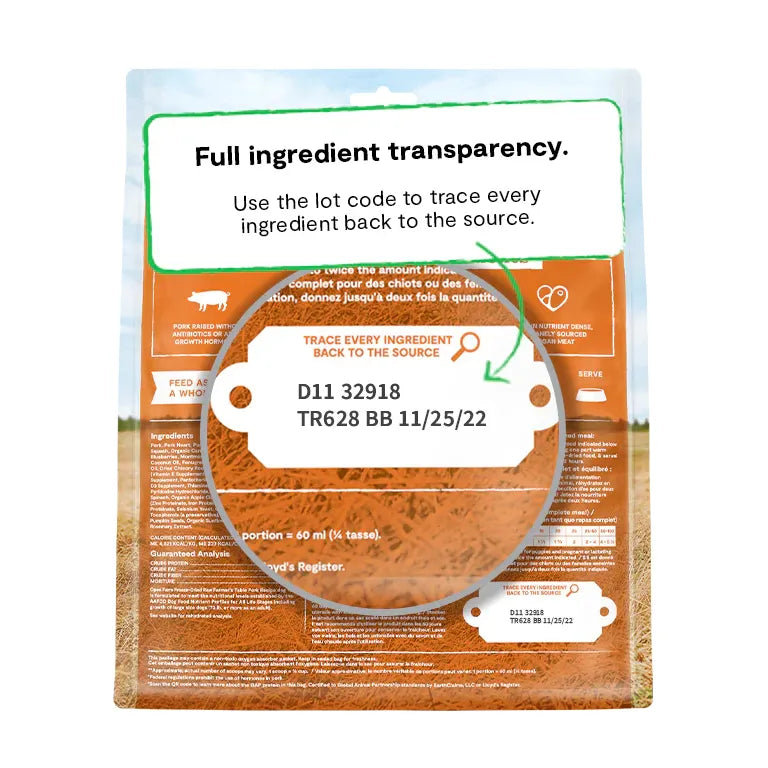 Open Farm Farmer's Table Pork Freeze Dried Raw Morsels for Dogs