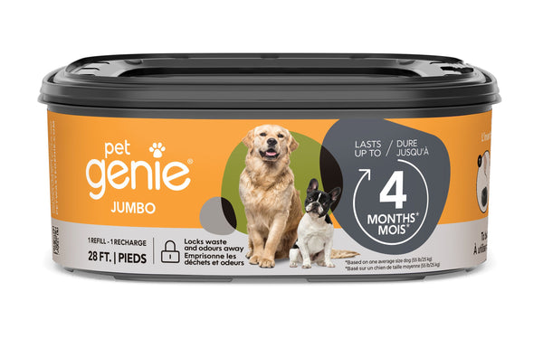 Angelcare Pet Genie Dog Waste Jumbo Refill, 28ft (Up To 4 Months)