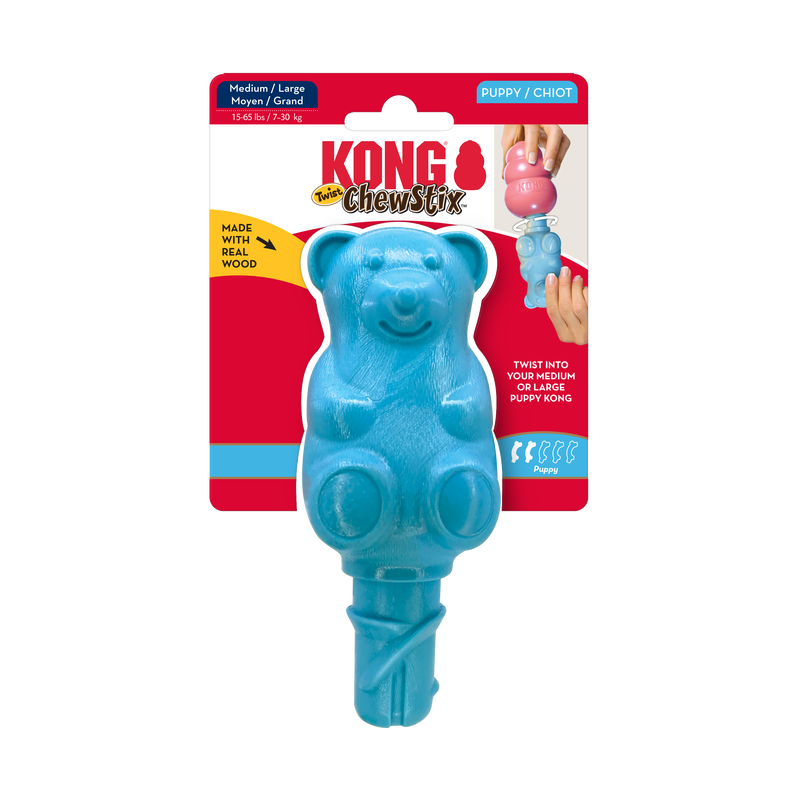 Kong - ChewStix Puppy Twist Bear