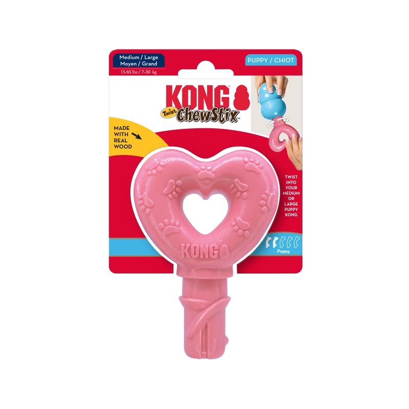 Kong - ChewStix Puppy Twist Heart medium/large