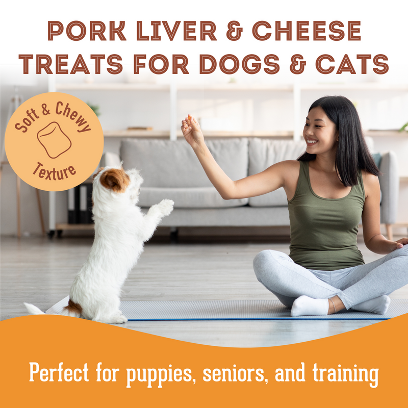 Granville - Soft & Chewy Pork Liver & Cheese Treat For Dogs & Cats 175g