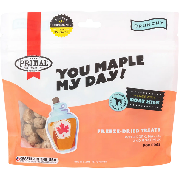 Primal - You Maple My Day Pork And Maple With Goat Milk Dog 2oz