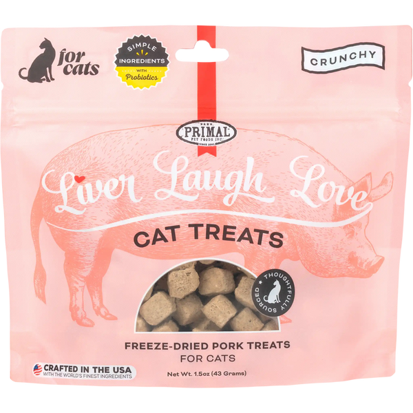 Primal - Liver Laugh Love Simply Pork Cat Treats 1.5oz