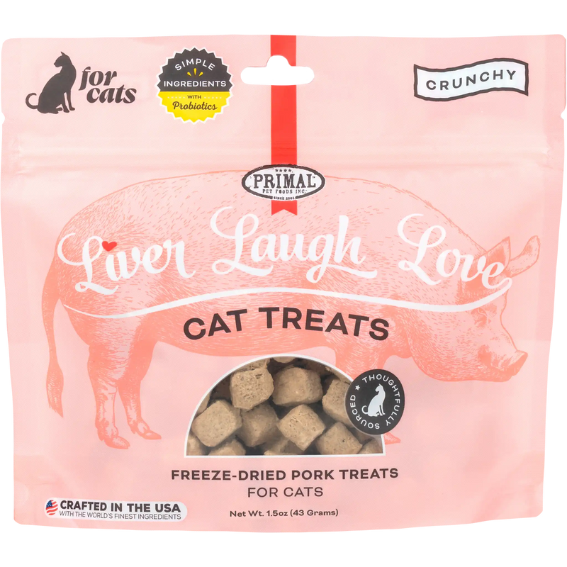 Primal - Liver Laugh Love Simply Pork Cat Treats 1.5oz