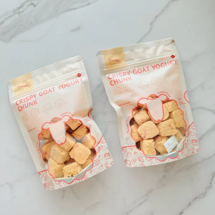 Loopy Paws Crispy Goat Yogurt Chunk - Pumpkin & Strawberry for Dogs & Cats 30g