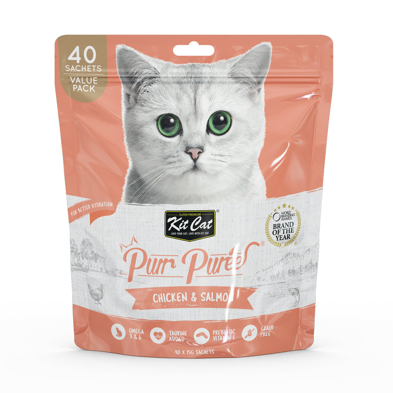 Kit Cat - Purr Puree Chicken & Salmon