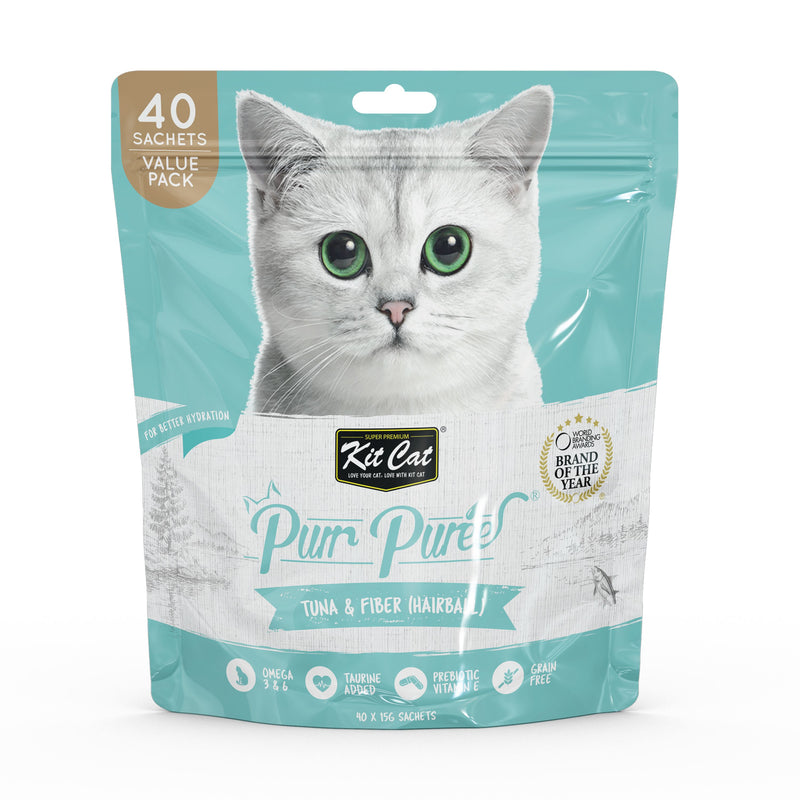 Kit Cat - Purr Puree Tuna & Fiber (Hairball)