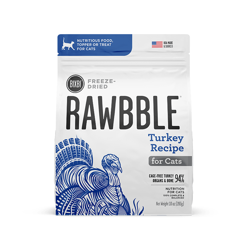 RAWBBLE - FREEZE DRIED CAT FOOD - TURKEY RECIPE