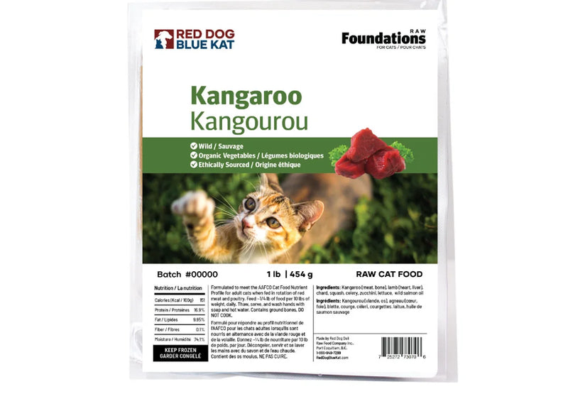 RDBK - Foundations Raw Kangaroo Recipe Raw Cat Food