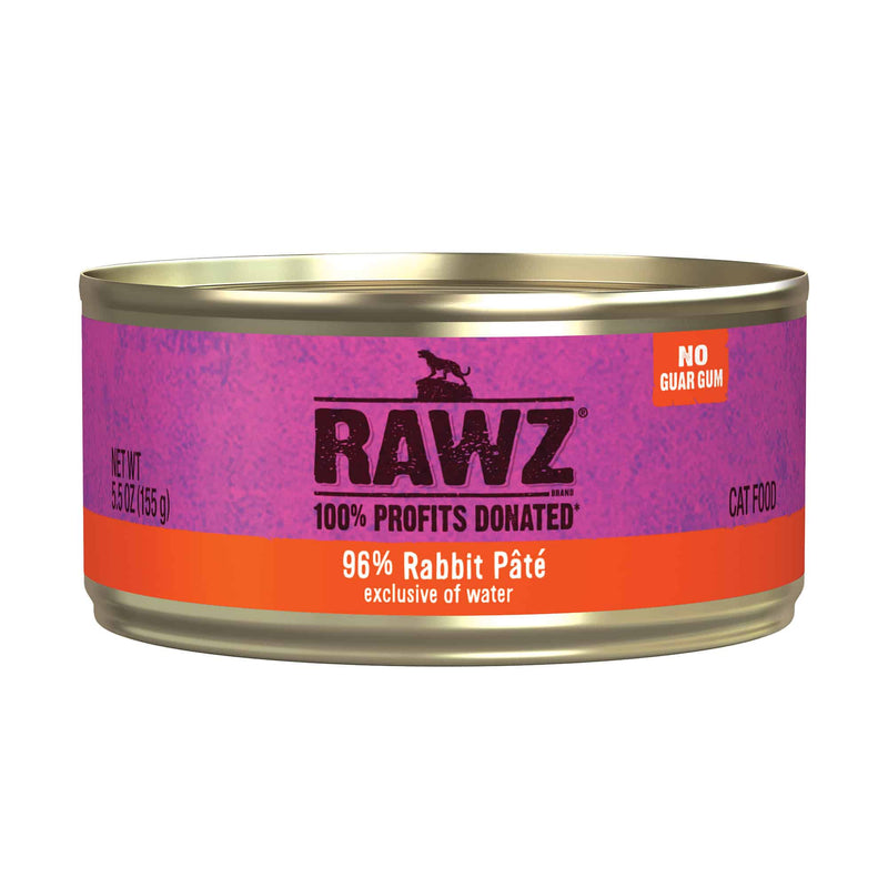 Rawz - 96% Rabbit & Pumpkin Pate Cat Food 3oz