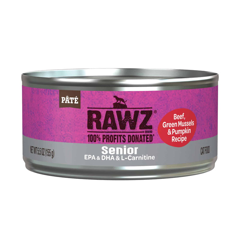 Rawz - Senior Beef, Green Mussels & Pumpkin Senior Cat Food