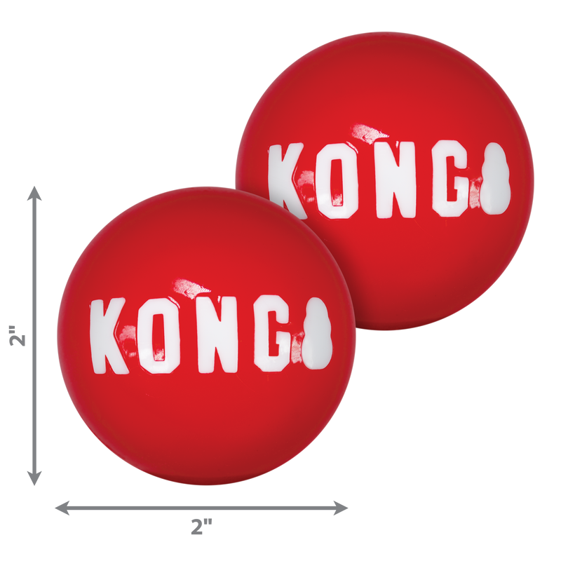 KONG - SIGNATURE BALL SMALL (2 PACK)