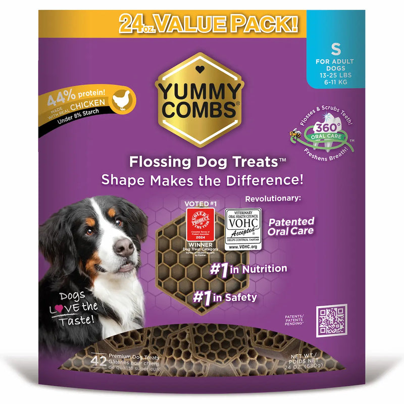 YUMMY COMBS -  with Real Chicken Flossing Dog Treats