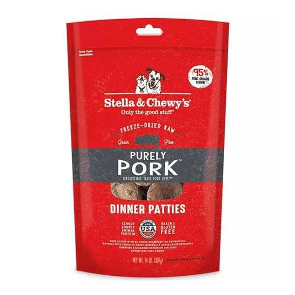 S&C -  Purely Pork Dinner Freeze-Dried Dog Food 14oz