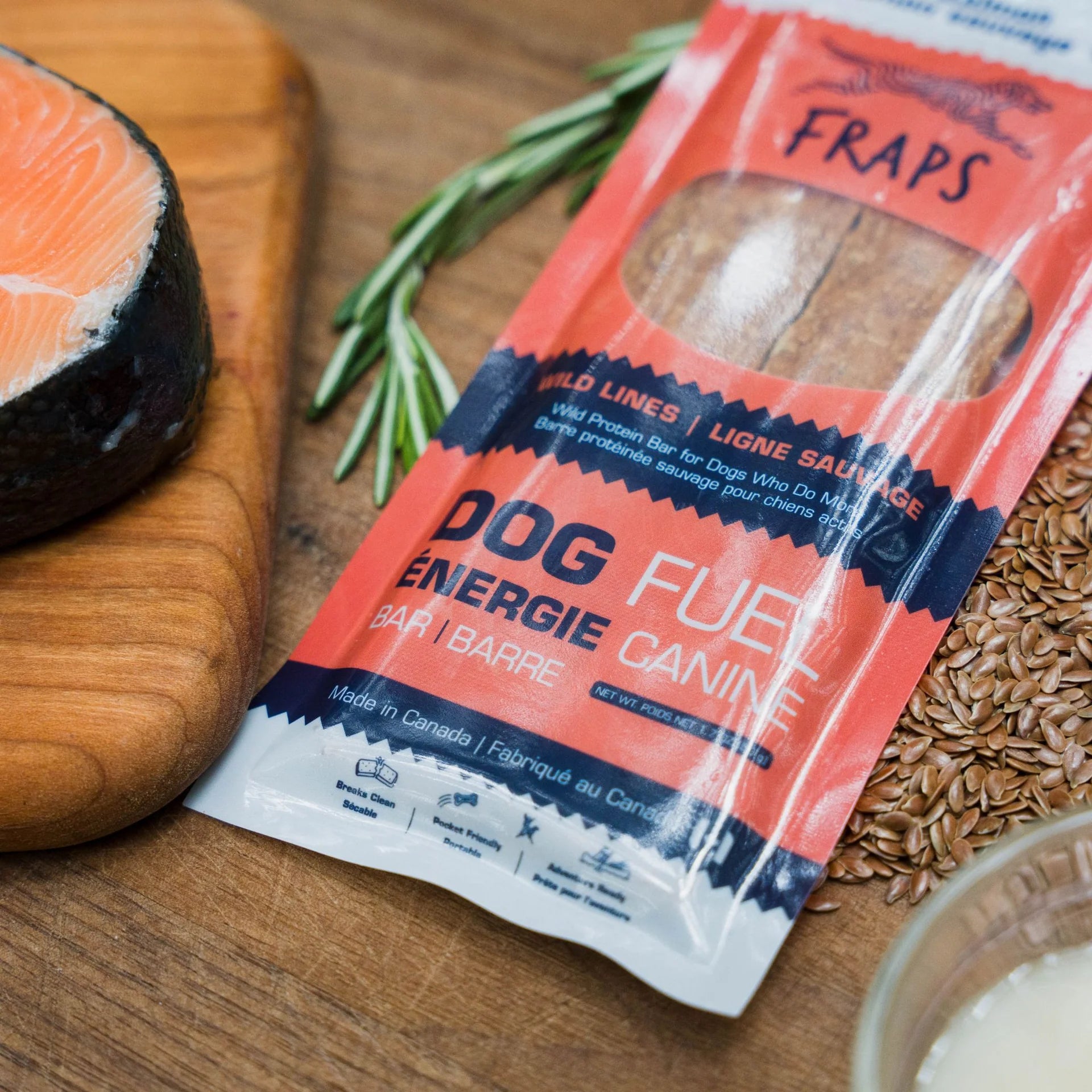 Fraps Wild Salmon Breakable Dog Treat Bar