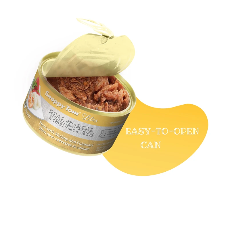 Snappy Tom Lites Thon aux crevettes et calamars 