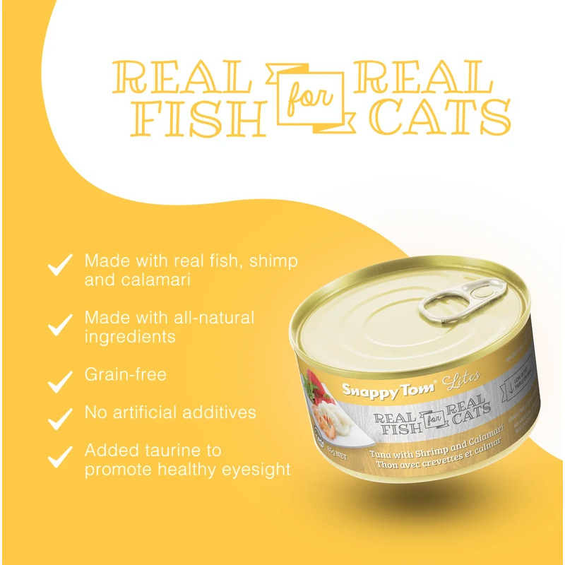 Snappy Tom Lites Tuna with Shrimp and Calamari