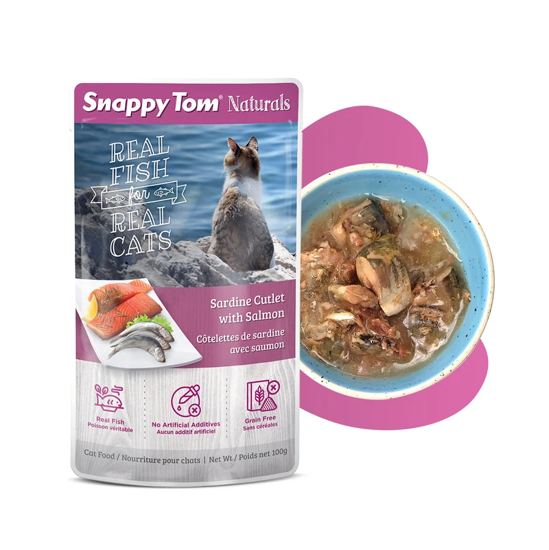Snappy Tom - Naturals Sardine Cutlet with Salmon