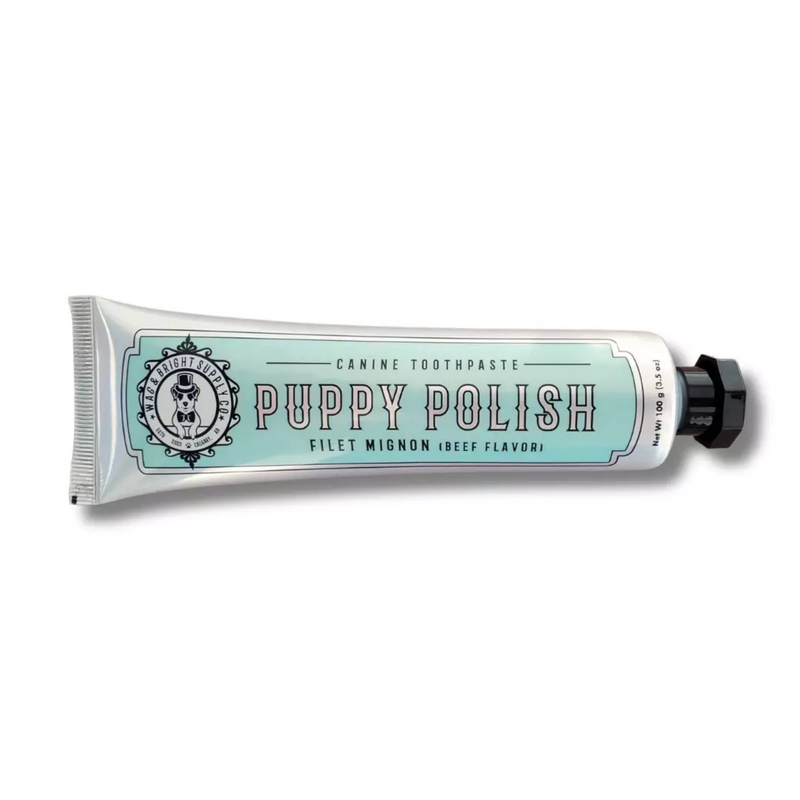 Wag & Bright Puppy Polish Toothpaste 100g -Filet Mignon Flavor