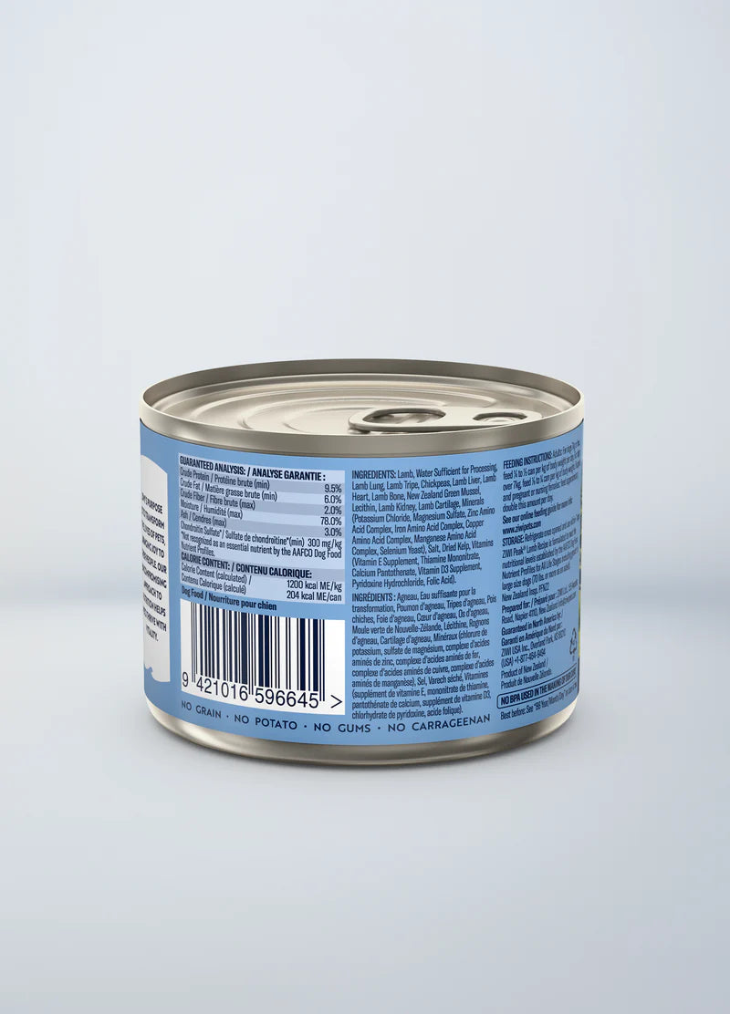 ZIWI Peak Original Series Wet Dog Food - Lamb Recipe