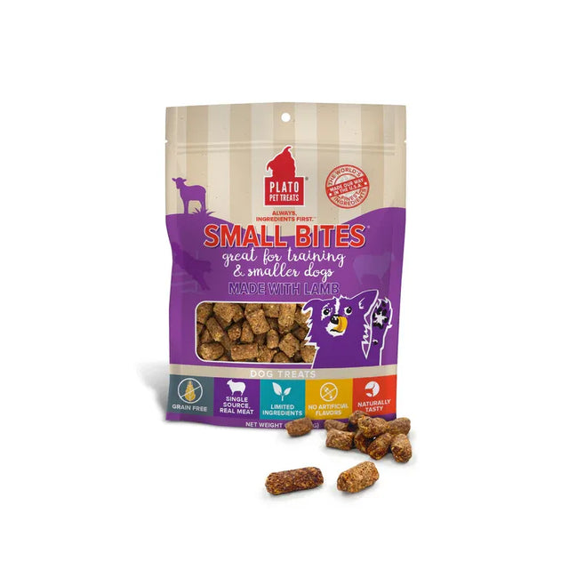 Plato Pet Treats Small Bites With Lamb Dog Treats