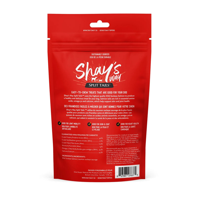 Shay's Way - Salmon Split Tails Pet Treats 50g