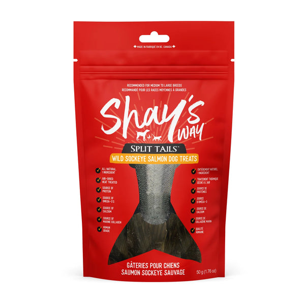 Shay's Way - Salmon Split Tails Pet Treats 50g