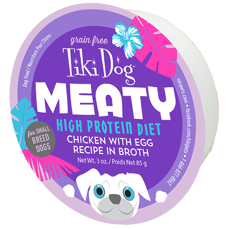 Tiki Dog™ MEATY - Chicken with Egg Recipe in Broth 3oz