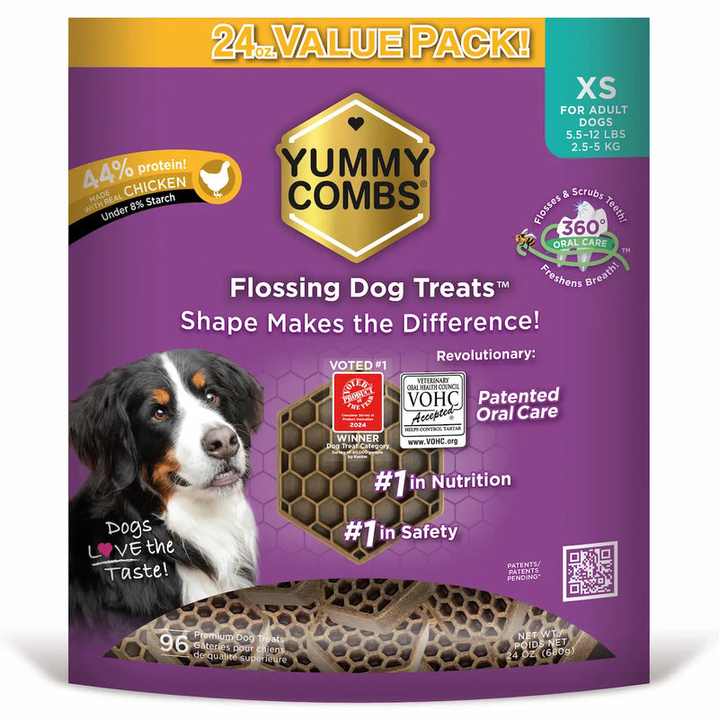 YUMMY COMBS -  with Real Chicken Flossing Dog Treats