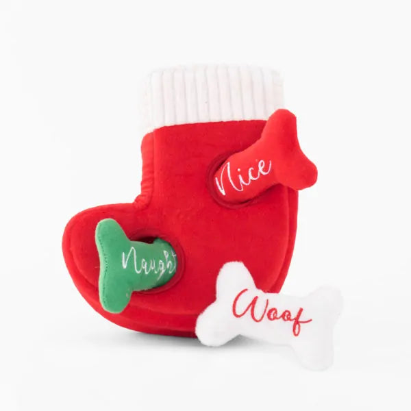 ZippyPaws - Holiday Burrow - Naughty or Nice Stocking