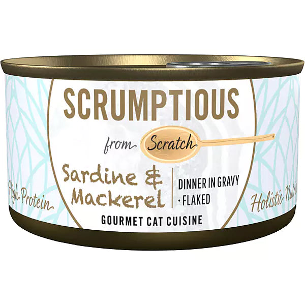 SCRUMPTIOUS - Sardines & Mackeral Cat food 79g