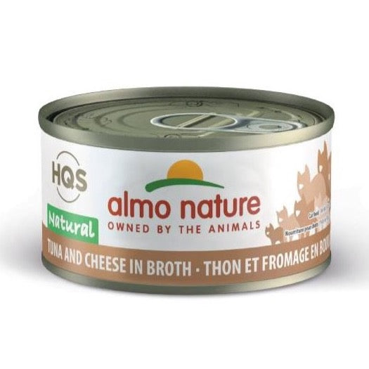 Almo Nature - HQS Natural - Tuna with Cheese in Broth Cat Can
