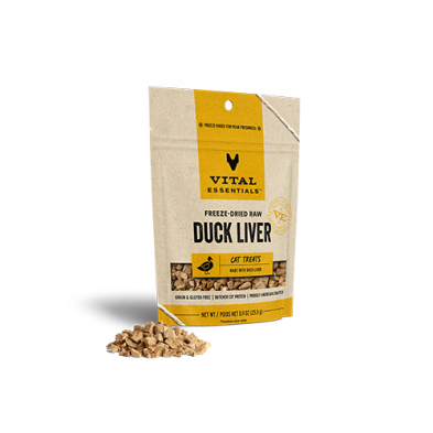 Vital Essentials® Freeze-Dried Duck Liver Cat Treats 0.9oz