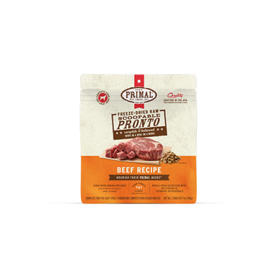 Primal Freeze-Dried Raw Scoopable Pronto Dog Food Beef Recipe