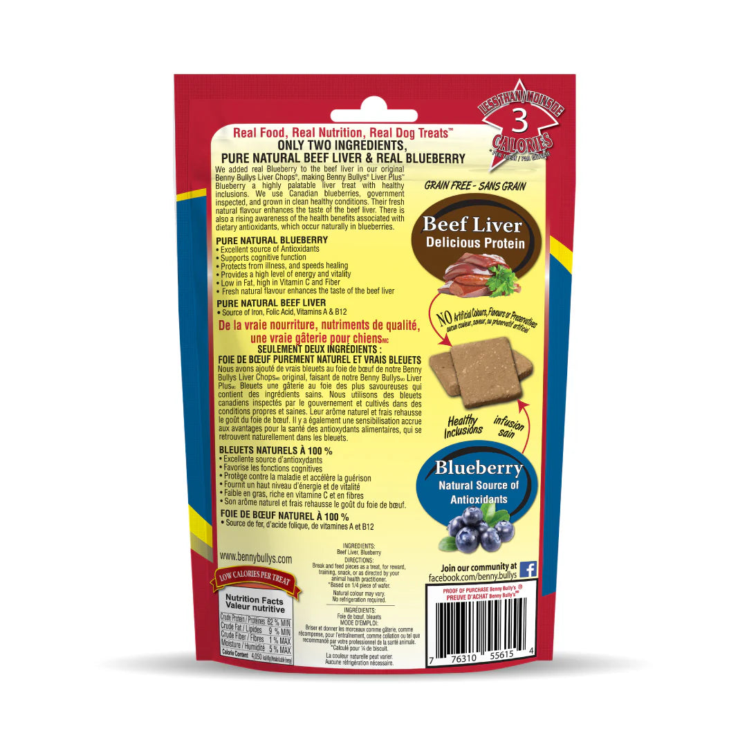 Benny Bully's Liver Plus Blueberry Dog Treats 58g