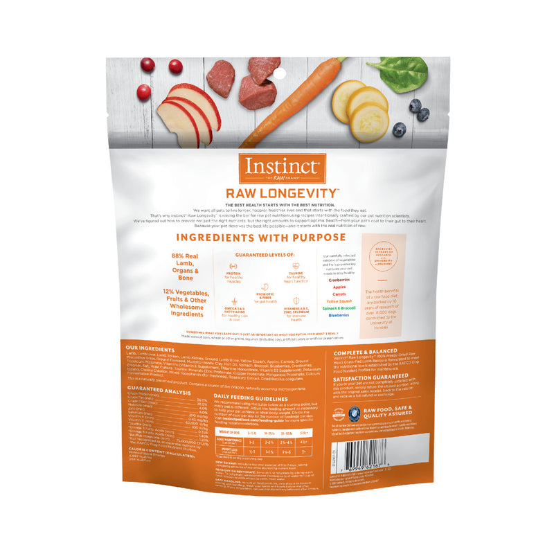 Instinct - Longevity Freeze Dried Raw Meals Lamb