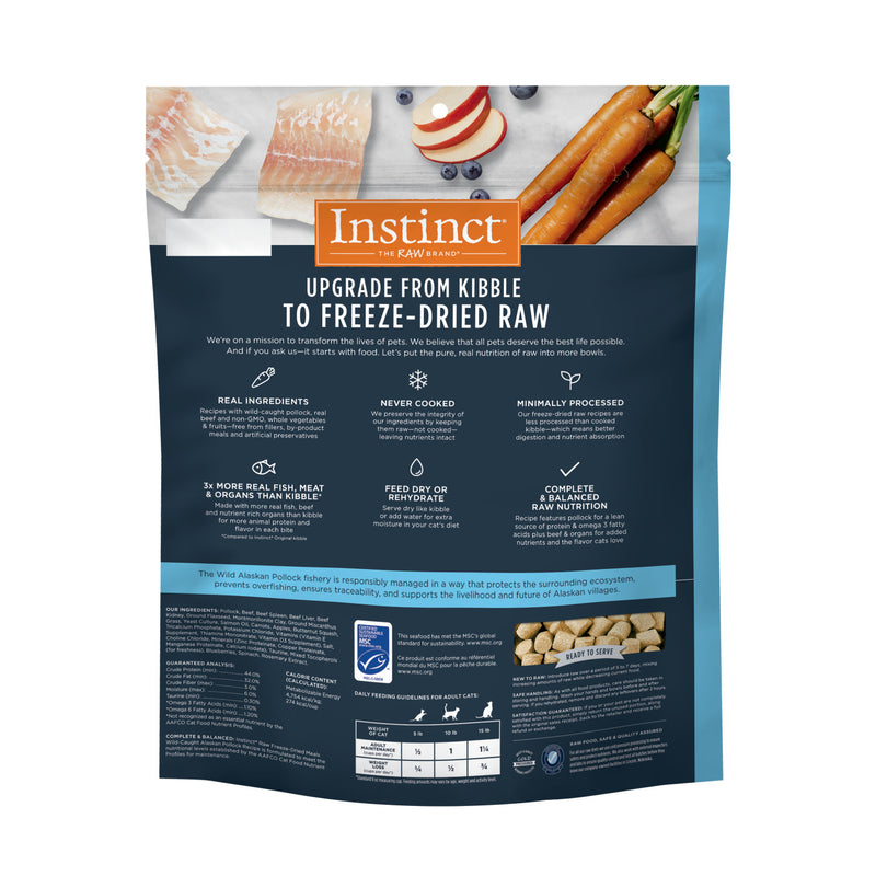 Instinct - Raw Freeze Dried Meals Pollock Cat