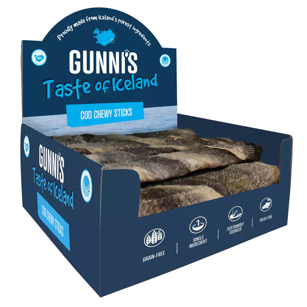 Gunni's - Cod Skin Chewy Sticks 4‘’ 1pc