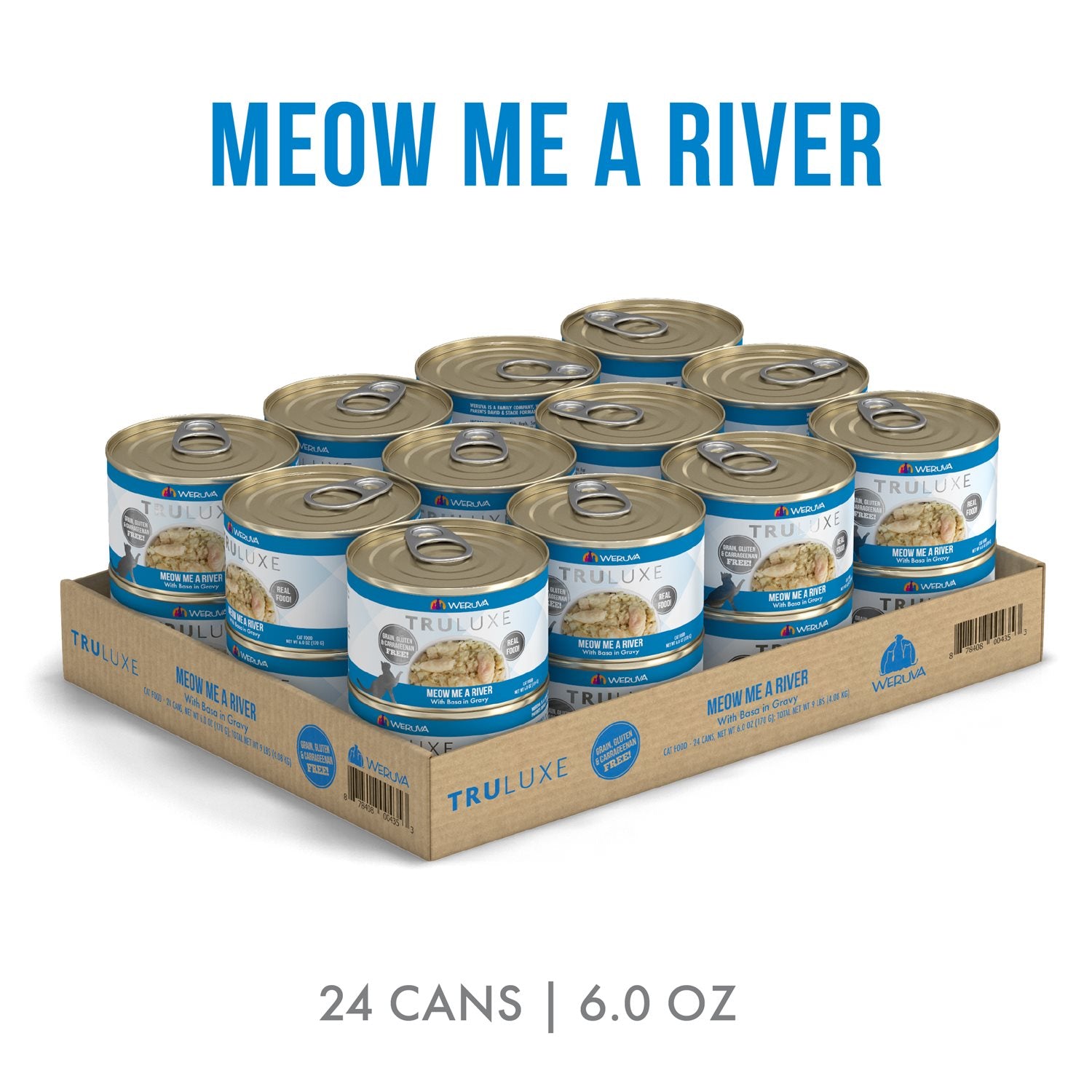Weruva Truluxe Vital Essentials Meow Me a River avec Basa en sauce