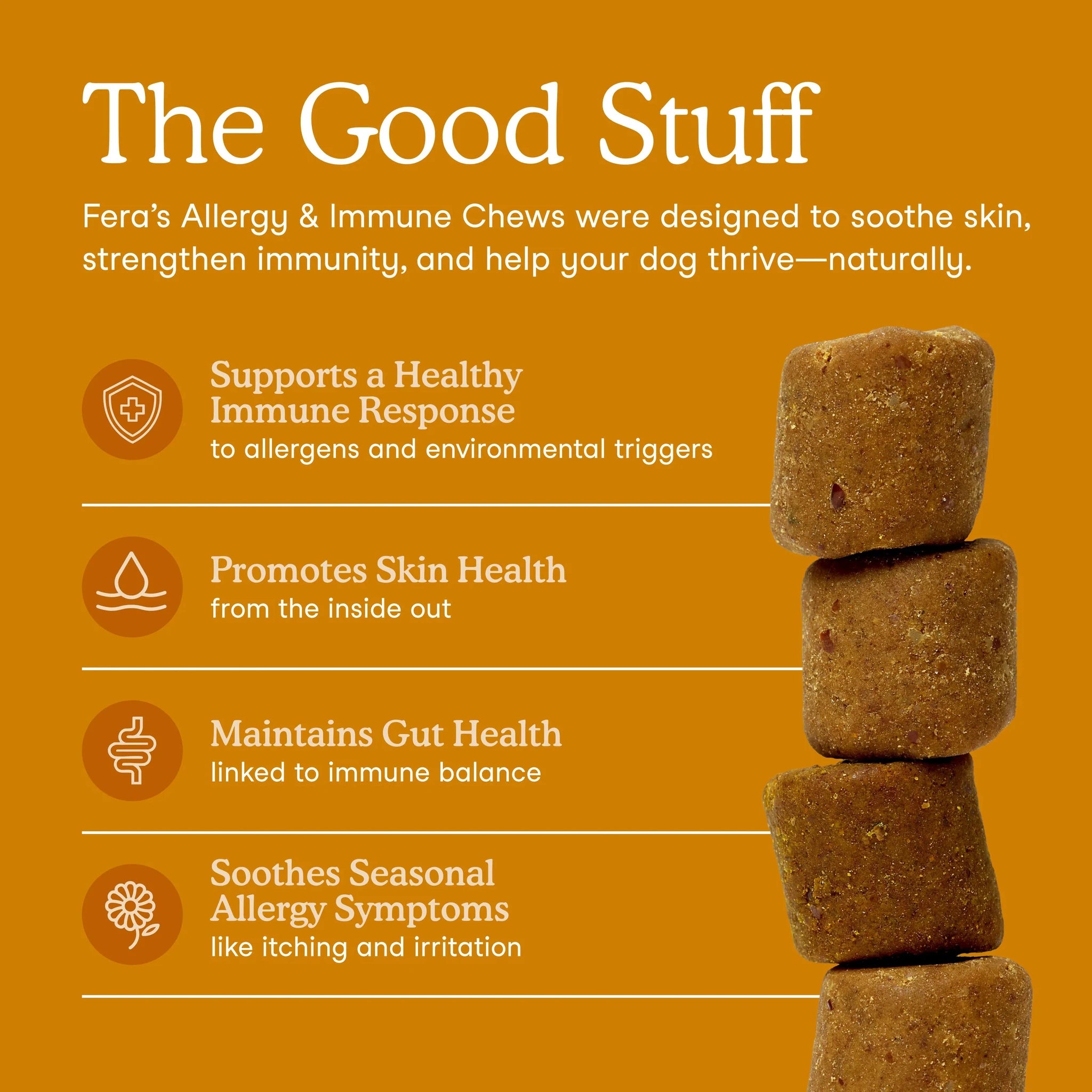 Fera Pets Allergy & Immune Soft Chews for Dogs – 90ct by Fera