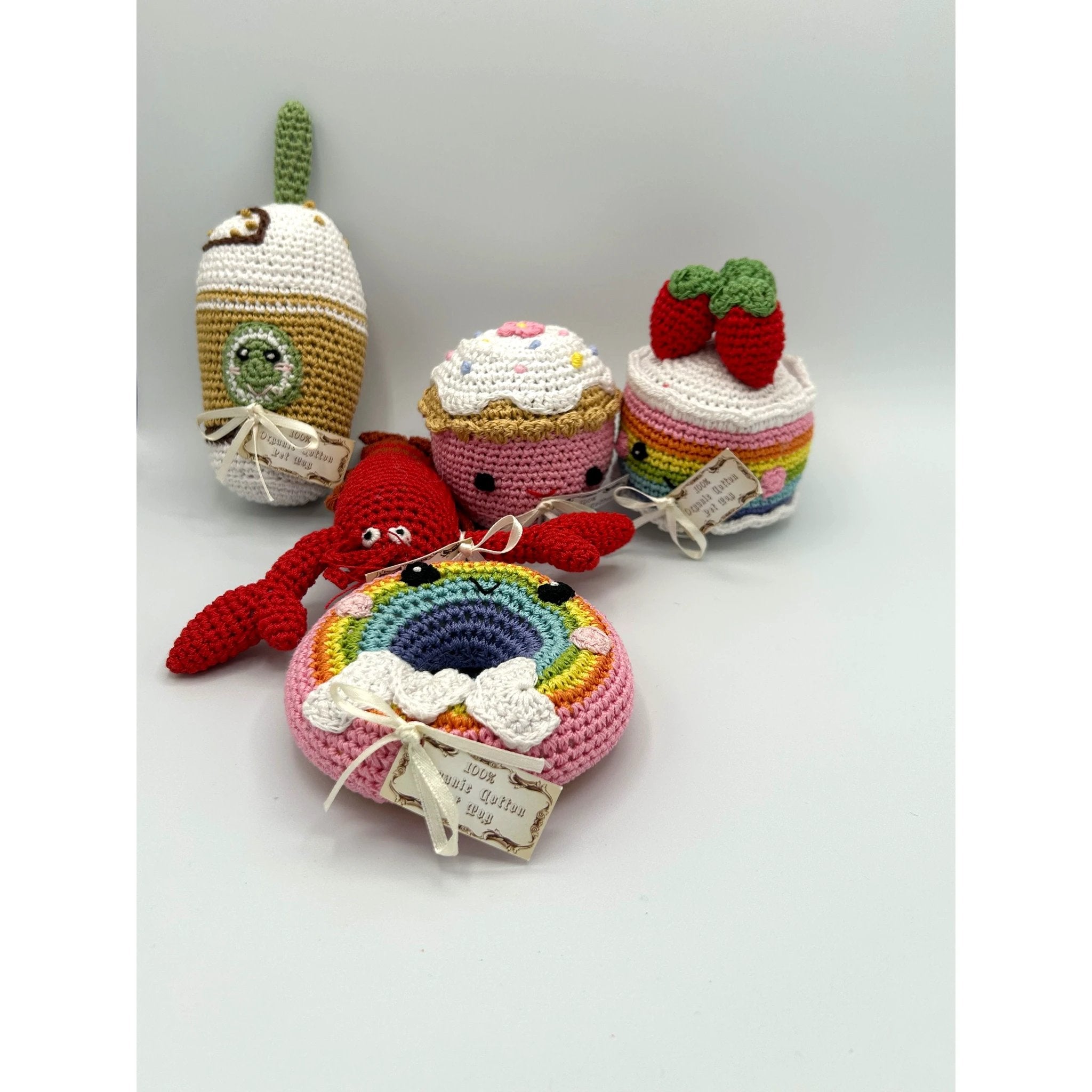 Chaiyat Boutique Crochet Squeaker Toys (each) by Chaiyat Boutique