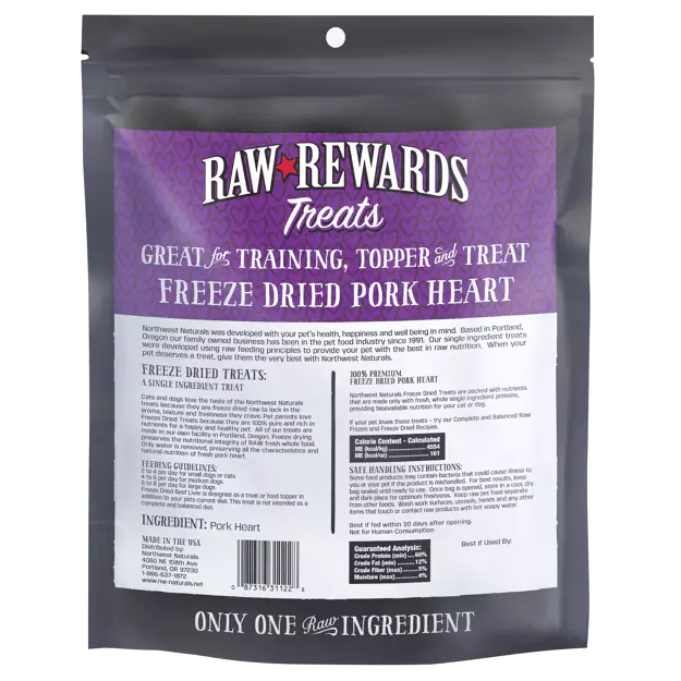 Northwest Naturals Freeze-dried Treats 283g - Pork Heart